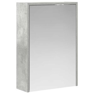 vidaXL Armoire Miroir de Salle de Bain Gris béton 43 x 16 x 62.5 cm