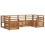 vidaXL Ensemble de canapés d'extérieur 6 pc Naturel
