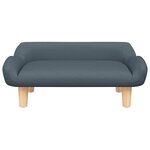 vidaXL Canapé pour enfants gris foncé 70x40x24 cm tissu
