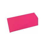 Paquet de 100 Intercalaires trapézoidale A4 carton 190g Rouge Rose HERLITZ