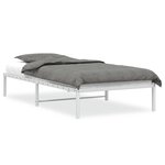 vidaXL Cadre de lit métal blanc 100x200 cm