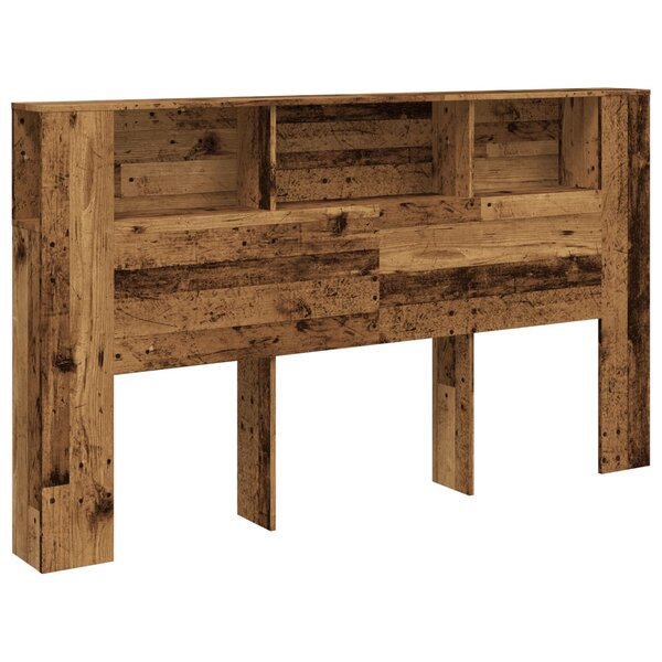 vidaXL Armoire de tête de lit vieux bois 180x18 5x102 5 cm