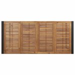 vidaXL Ensemble de salle à manger pour jardin 7 Pièces Noir et marron