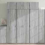 vidaXL Armoire de rangement sonoma gris 70x42 5x225 cm