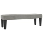 vidaXL Sommier à lattes de lit et matelas Gris clair 180x200cm Velours