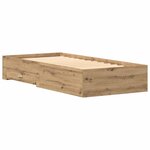 Lit vidaXL Artisan Chêne 90x190 cm Bois d'ingénierie