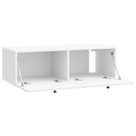 vidaXL Meuble TV mural Blanc 99 x 41 x 30 cm Bois d'ingénierie