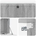 vidaXL Meuble TV mural Sonoma gris 98 x 31 x 30 cm Bois d'ingénierie