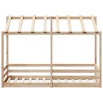 vidaXL Lit pour enfants avec toit 90x190 cm bois massif de pin