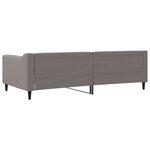 vidaXL Lit de repos taupe 100x200 cm tissu