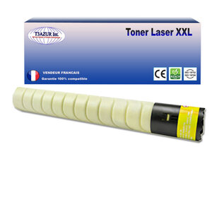 Toner compatible avec ricoh aficio mpc2003sp  mpc2003zsp  mpc2004sp  jaune - 9 500 pages - t3azur