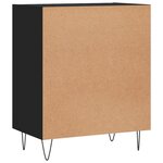 vidaXL Buffet noir 57x35x70 cm bois d’ingénierie