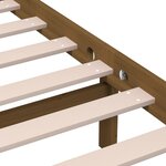 vidaXL Cadre de lit Marron miel Bois de pin massif 200x200 cm