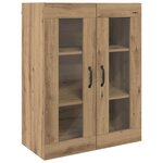 vidaXL Haut Armoire Montage mural Chêne artisanal 69 5 x 34 x 180 cm