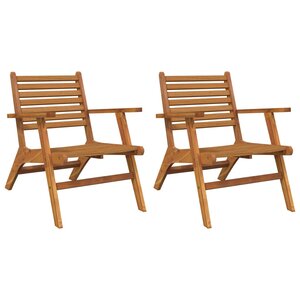 Chaises de jardin 2 pièces bois d'acacia solide 02_0013334