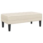 vidaXL Ensemble de Canapés avec coussin 2 Pièces Lin Polyester