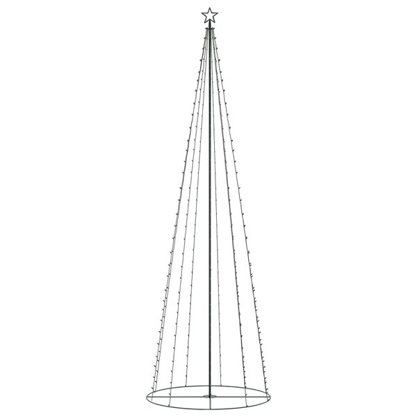 vidaXL Arbre de Noël cône 330 LED blanc chaud décoration 100x300 cm