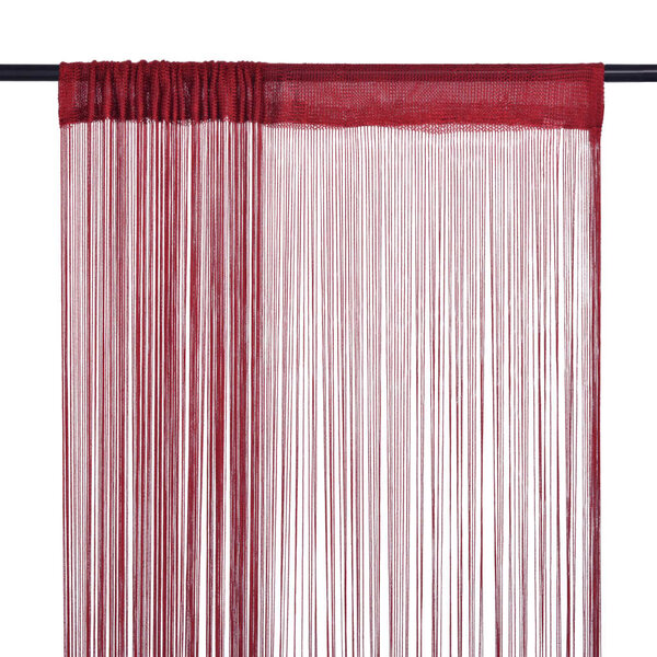 vidaXL Rideau en fils 2 Pièces 140 x 250 cm Bordeaux
