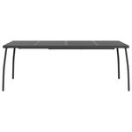 vidaXL Table de jardin anthracite 200x100x72 cm Treillis d'acier