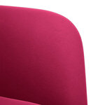 vidaXL Canapé causeuse rouge bordeaux 109 cm velours