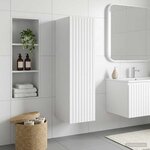 vidaXL Cabinet de Salle de Bain Mural Blanc brillant