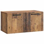 vidaXL Meuble TV mural Bois ancien 59 5 x 31 x 30 cm Bois d'ingénierie