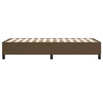 vidaXL Cadre de lit sans matelas marron foncé 80x200 cm tissu