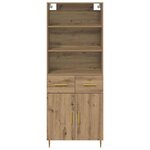 vidaXL Haut Armoire avec tiroir Chêne artisanal 69 5 x 34 x 180 cm