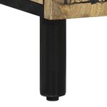 vidaXL Armoire lavabo de salle de bain bois massif de manguier