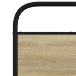 vidaXL Cadre de lit sans matelas 80x200cm chêne sonoma bois ingénierie