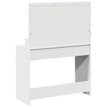 vidaXL Coiffeuse avec miroir Blanc 100 x 41 x 135 cm Bois d'ingénierie