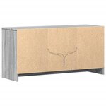 vidaXL Meuble TV avec LED sonoma gris 100x34x50 cm bois d'ingénierie