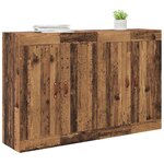 vidaXL Meuble mural Montage mural 2 Pièces Bois ancien 69 5 x 34 x 90 cm