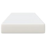 vidaXL Matelas à ressorts ensachés - Crème  moyen  100x200x20 cm  en tissu