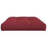 vidaXL Coussin de palette rouge bordeaux 120x80x12 cm tissu