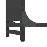 vidaXL Portant de bois chauffage noir 60x28x90 cm acier laminé à froid