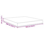 vidaXL Matelas à ressorts ensachés Crème 180x200x20 cm Medium Ferme Tissu