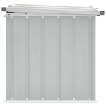 vidaXL Boîte de rangement de jardin Gris 109x67x65 cm