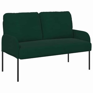 vidaXL Canapés avec coussin 110cm Vert foncé Contreplaqué