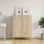 vidaXL Buffet Chêne Sonoma 66 x 34 5 x 90 cm Bois d'ingénierie