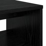 vidaXL Meuble TV Chêne noir 100 x 35 x 40 cm Bois d'ingénierie