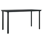 vidaXL Ensemble de salle à manger pour jardin 5 Pièces Noir polyrotin