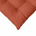 vidaXL Coussins de siège 4 Pièces Rouge orange 40 x 40 x 6 cm