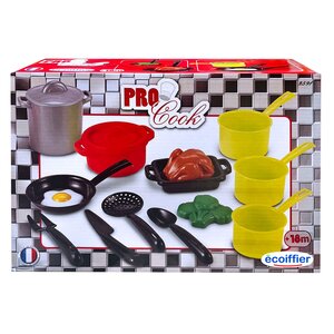 Ecoffier 2591 - Ensemble de casseroles et poêles avec ustensiles de cuisine