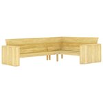Salon de jardin meuble d'extérieur ensemble de mobilier 2 pièces bois de pin imprégné 02_0015910