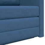 vidaXL Canapé-Lit Bleu 124 x 71 x 78 cm tissu