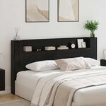 vidaXL Tête de lit Chêne noir 200 x 15 x 103 5 cm Bois d'ingénierie