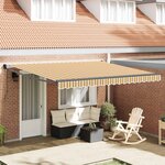 vidaXL Auvent Rétractable Multicolore 400 × 300 cm