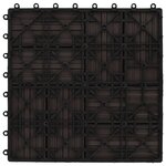 vidaXL Carreau de terrasse 11 Pièces Marron foncé 30 x 30 cm WPC