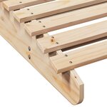 vidaXL Chaise longue 205x60x31 5 cm bois massif de pin